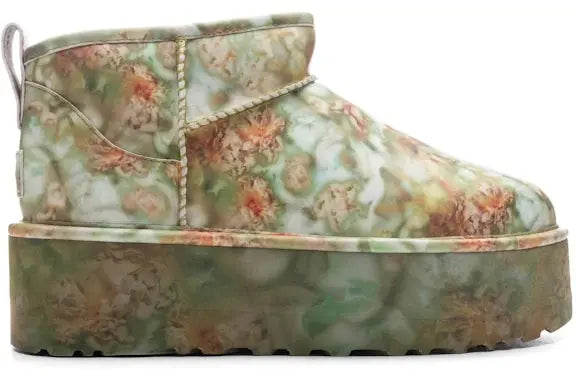 UGG Classic Ultra Mini Platform Boot Collina Strada Green Floral UGG