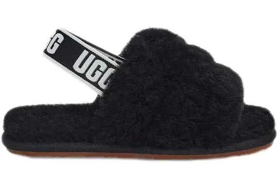 UGG Fluff Yeah Slide Black (Toddler) UGG