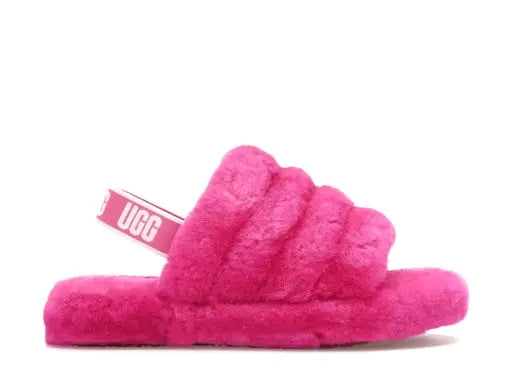 UGG Fluff Yeah Slide Rock Rose (Kids) UGG