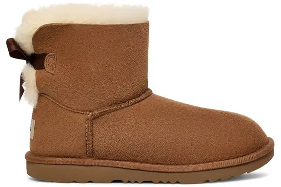 UGG Mini Bailey Bow II Boot Chestnut (Kids) UGG