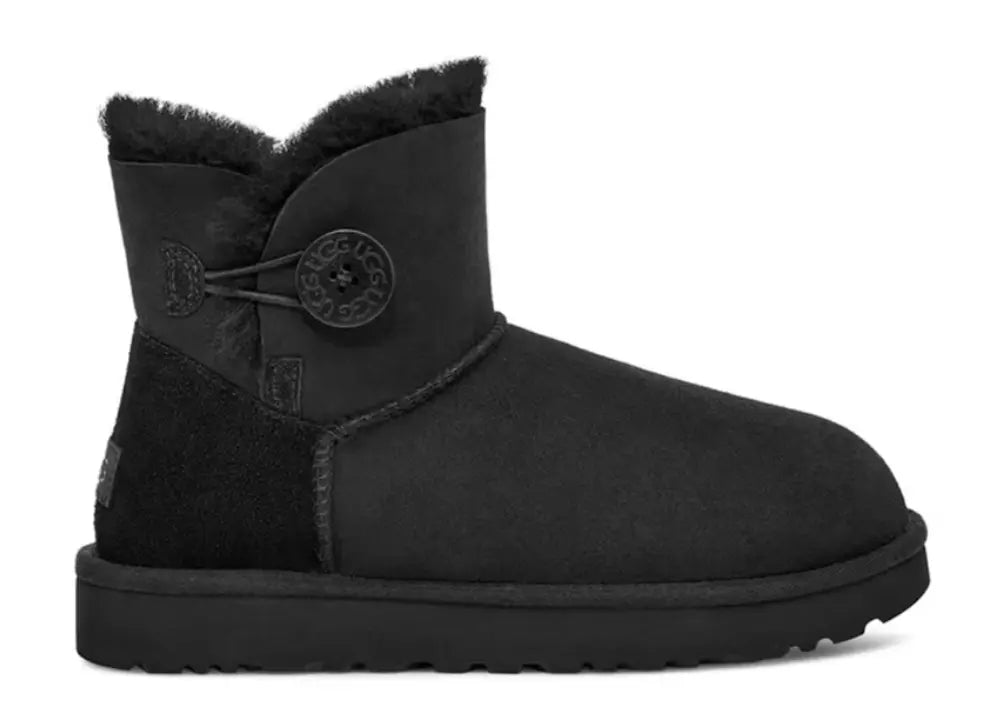 UGG Mini Bailey Button Boot Black Ugg
