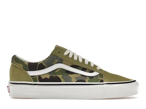 Vans Old Skool 36 DXBape Green ABC Camo Vans
