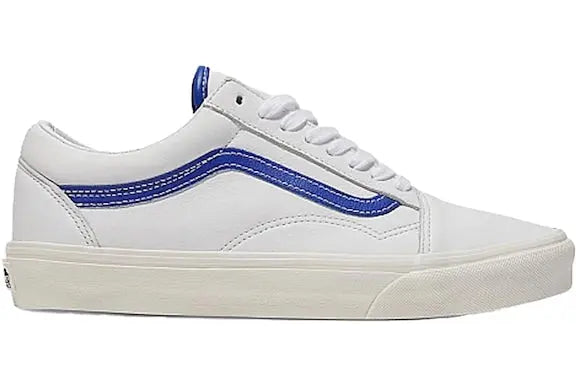 Vans Old Skool Leather White Blue Vans