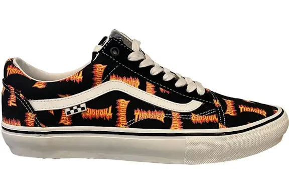 Vans Old Skool Thrasher All Over Flame Logo Vans