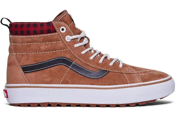 Vans Sk 8-Hi MTE-1 Plaid Brown Red Vans