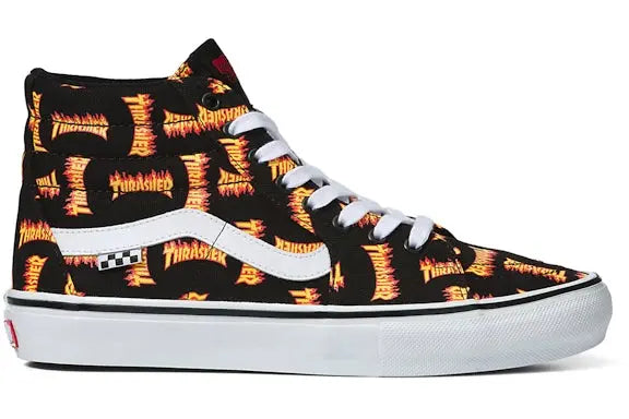 Vans Sk 8-Hi Thrasher Allover Logo Black Vans