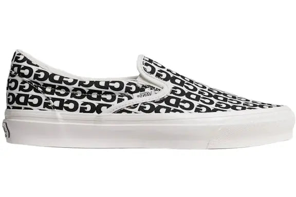 Vans Vault Slip-On LXComme des Garcons White Black Vans