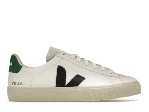 Veja Campo Chromefree Leather White Black Emeraude Veja