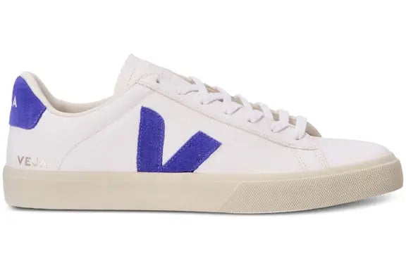 Veja Campo Chromefree Leather White Cobalt Blue Veja
