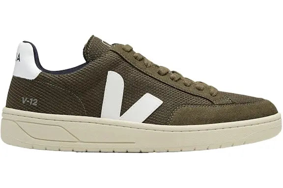 Veja V-12 Olive White Veja