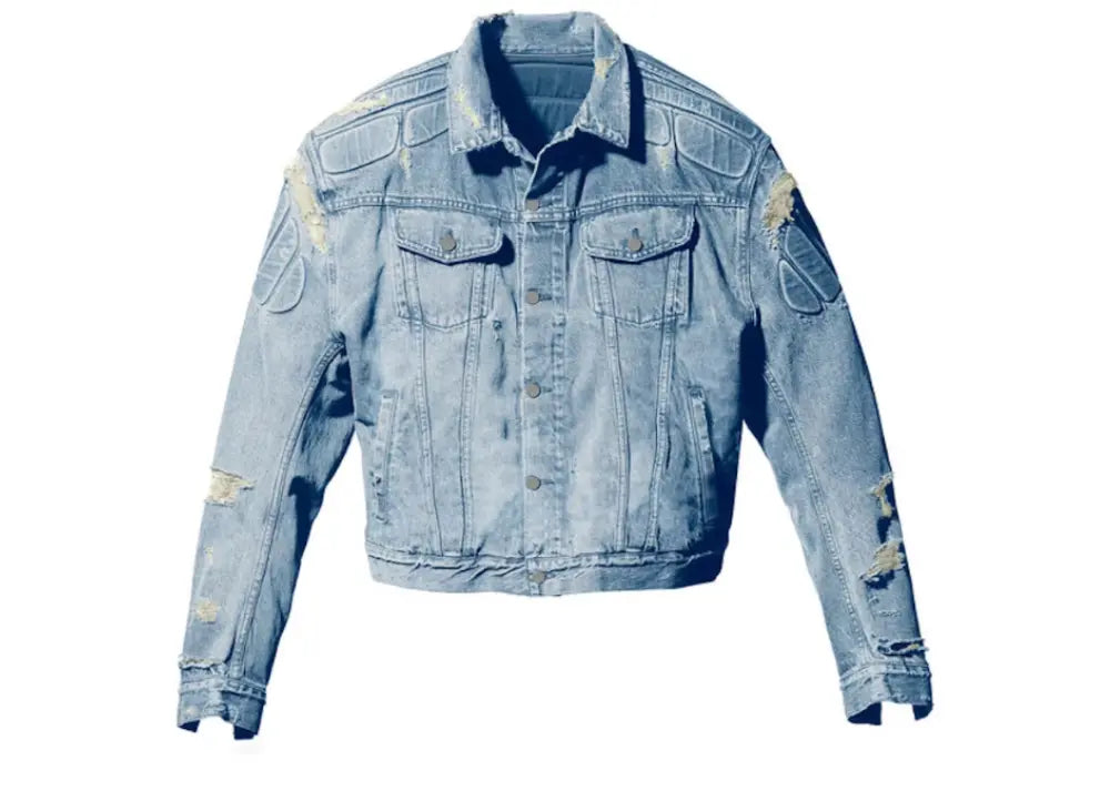 Yeezy Gap Padded Denim Jacket Blue Yeezy