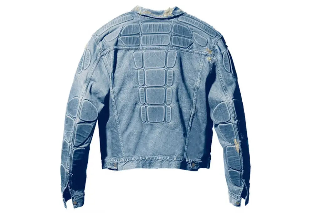 Yeezy Gap Padded Denim Jacket Blue Yeezy