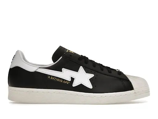 adidas Superstar 80 s Bape Black White Gold (2022) adidas