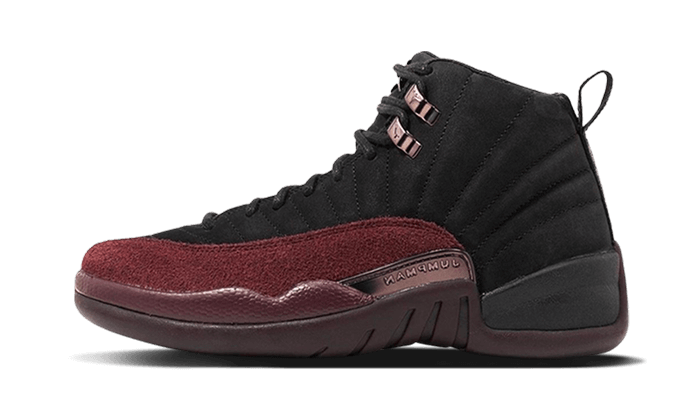 Air Jordan 12 Retro SP A Ma Maniére Black Burgundy Crush VOSneakers