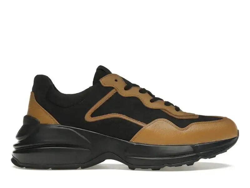 Gucci Rhyton Sneaker Maxi GG Supreme Black Khaki Beige - VOSneakers