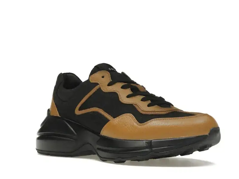 Gucci Rhyton Sneaker Maxi GG Supreme Black Khaki Beige - VOSneakers