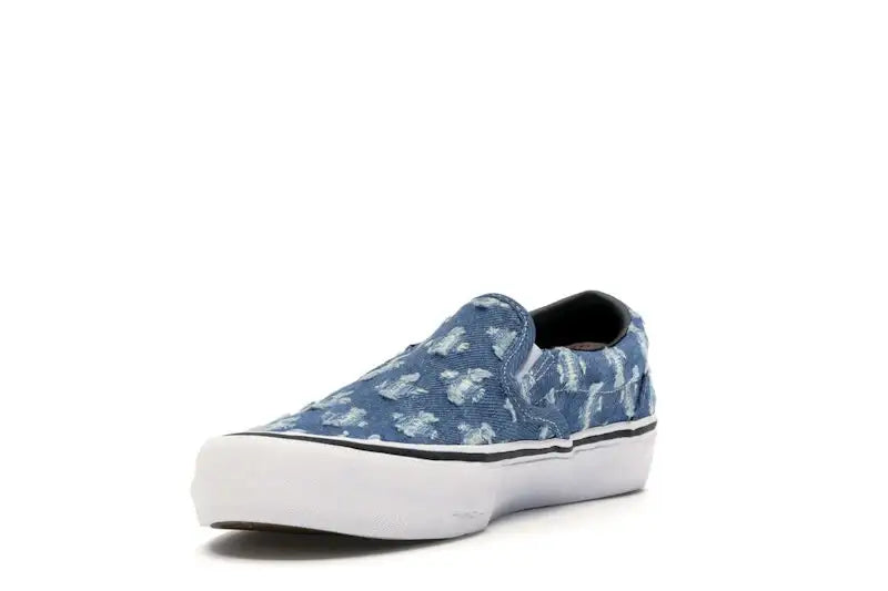 Vans Slip-On Supreme Hole Punch Denim Blue - VOSneakers