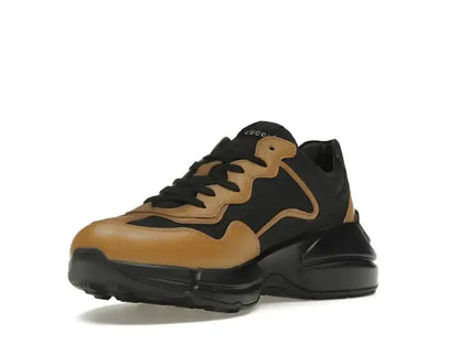Gucci Rhyton Sneaker Maxi GG Supreme Black Khaki Beige - VOSneakers