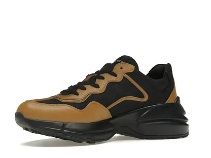 Gucci Rhyton Sneaker Maxi GG Supreme Black Khaki Beige - VOSneakers