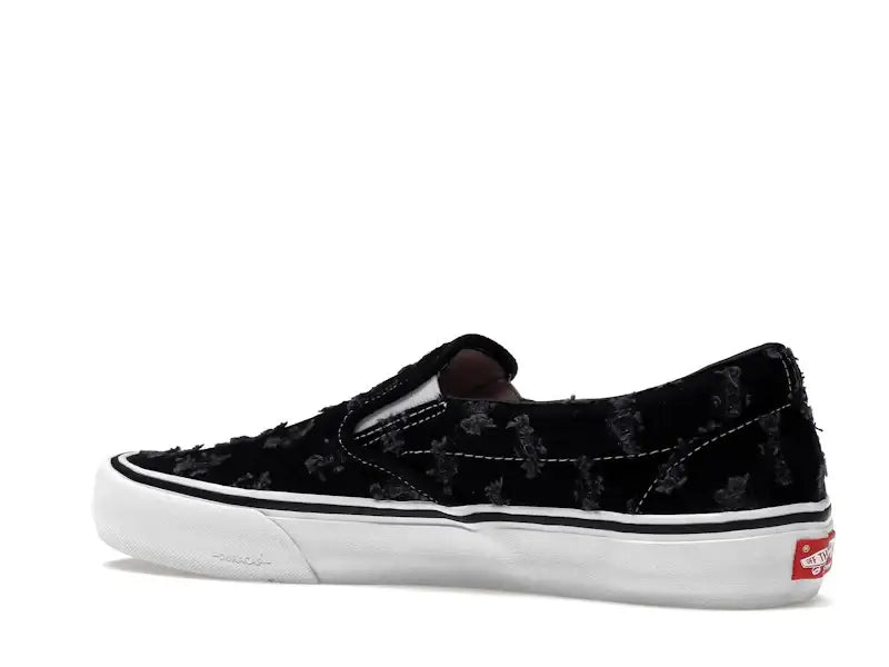Vans Slip-On Supreme Hole Punch Denim Black - VOSneakers