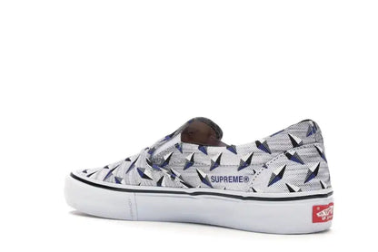 Vans Slip-On Supreme Diamond Plate White - VOSneakers