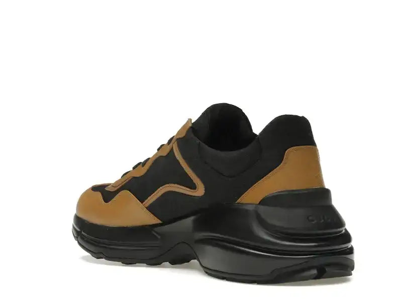 Gucci Rhyton Sneaker Maxi GG Supreme Black Khaki Beige - VOSneakers
