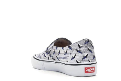 Vans Slip-On Supreme Diamond Plate White - VOSneakers