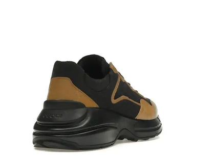Gucci Rhyton Sneaker Maxi GG Supreme Black Khaki Beige - VOSneakers