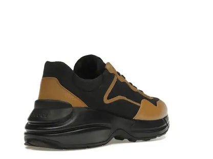 Gucci Rhyton Sneaker Maxi GG Supreme Black Khaki Beige - VOSneakers