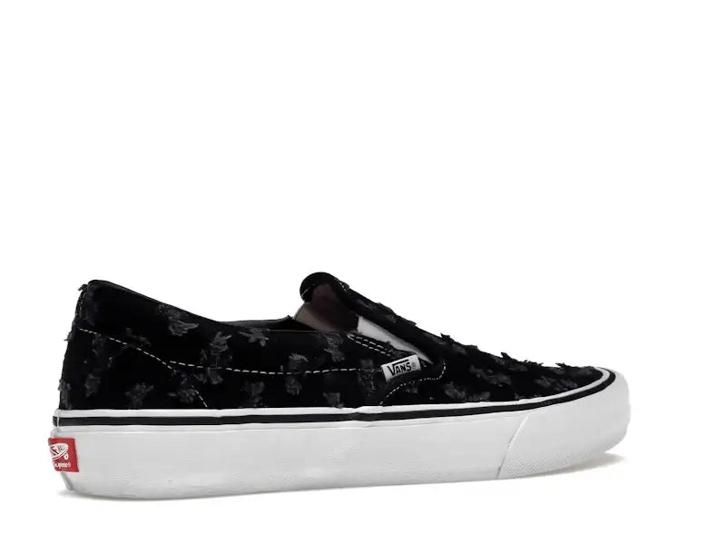 Vans Slip-On Supreme Hole Punch Denim Black - VOSneakers