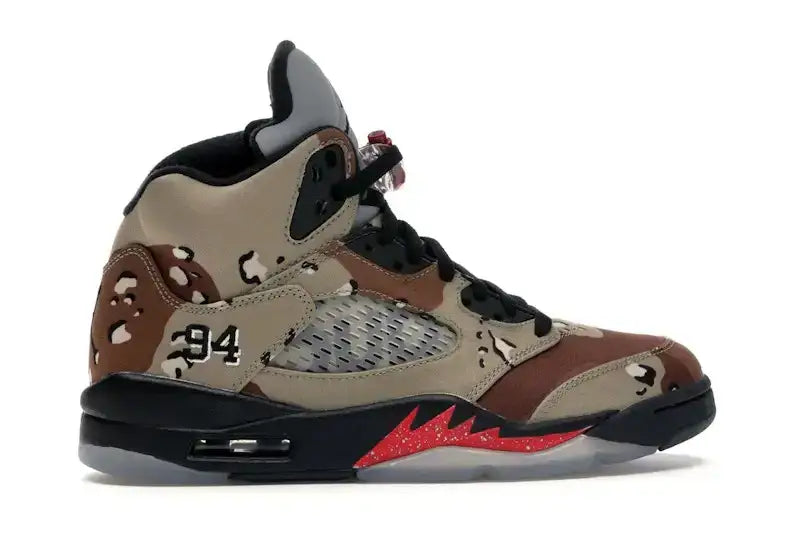 Jordan 5 Retro Supreme Desert Camo - VOSneakers
